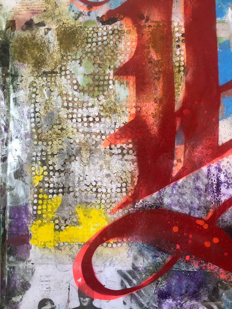 Original Pop Art Calligraphy Mixed Media by Cicero Spin
