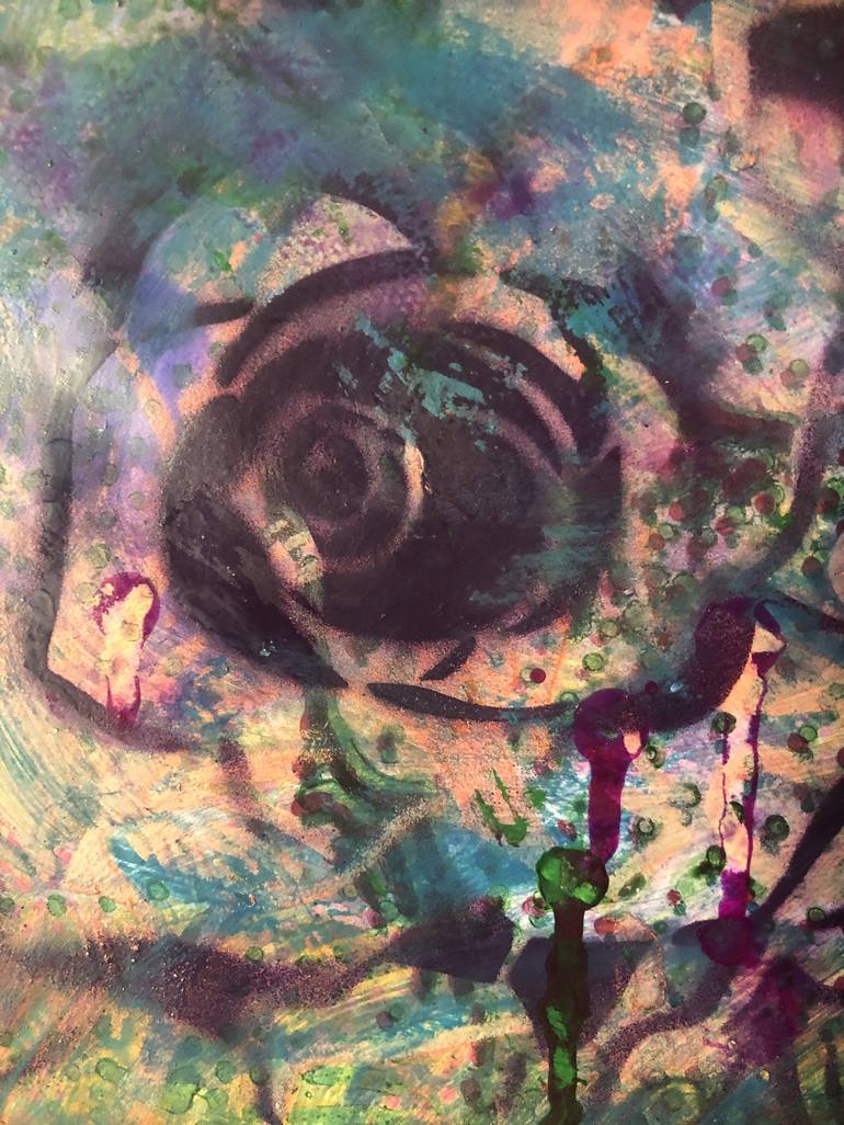 Original Pop Art Floral Painting by Cicero Spin
