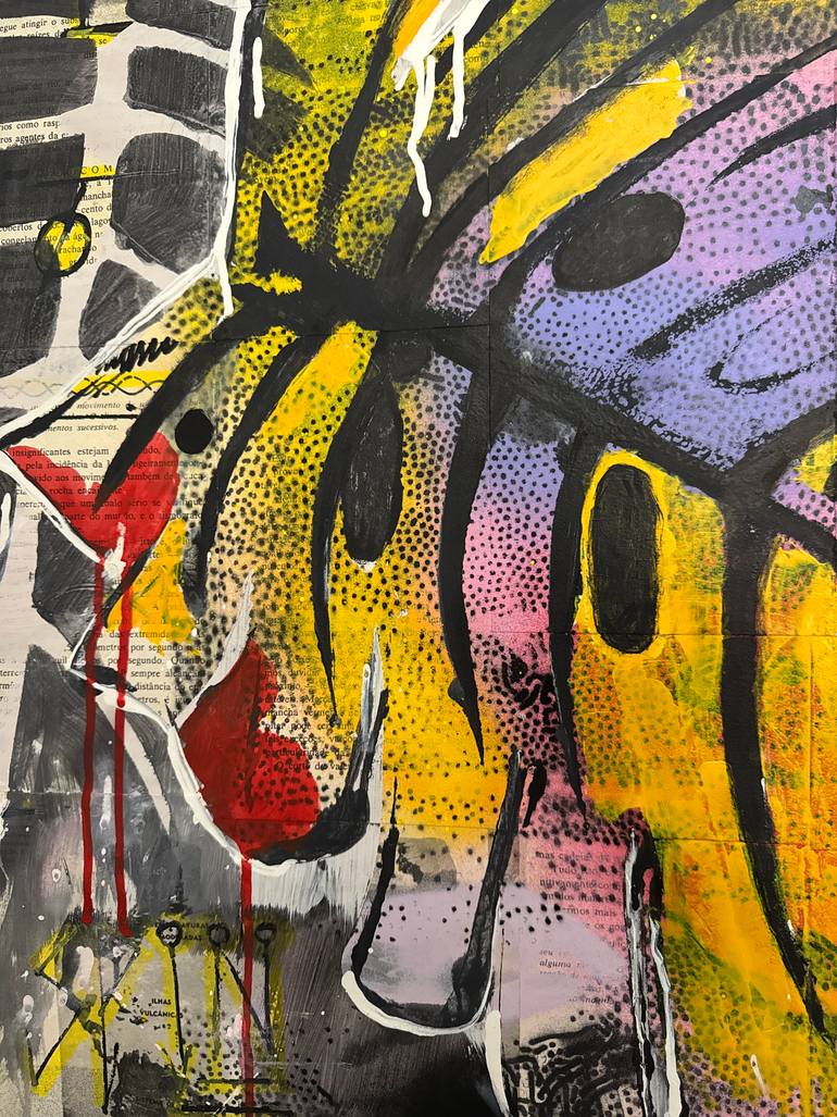 Original Pop Art Botanic Painting by Cicero Spin