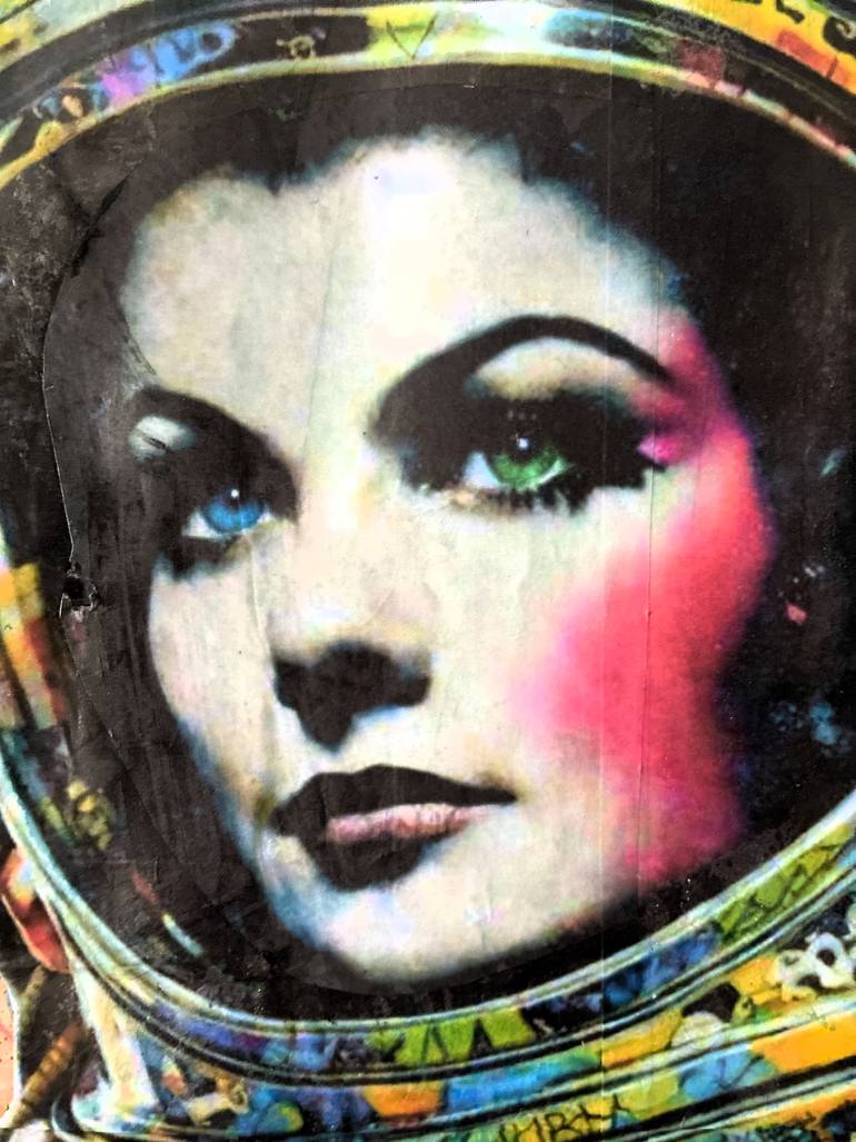 Original Pop Art Outer Space Mixed Media by Cicero Spin