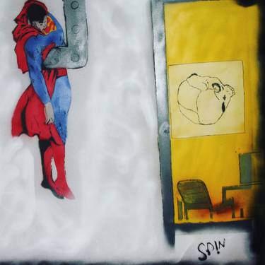 Original Expressionism Comics Paintings by Cicero Spin