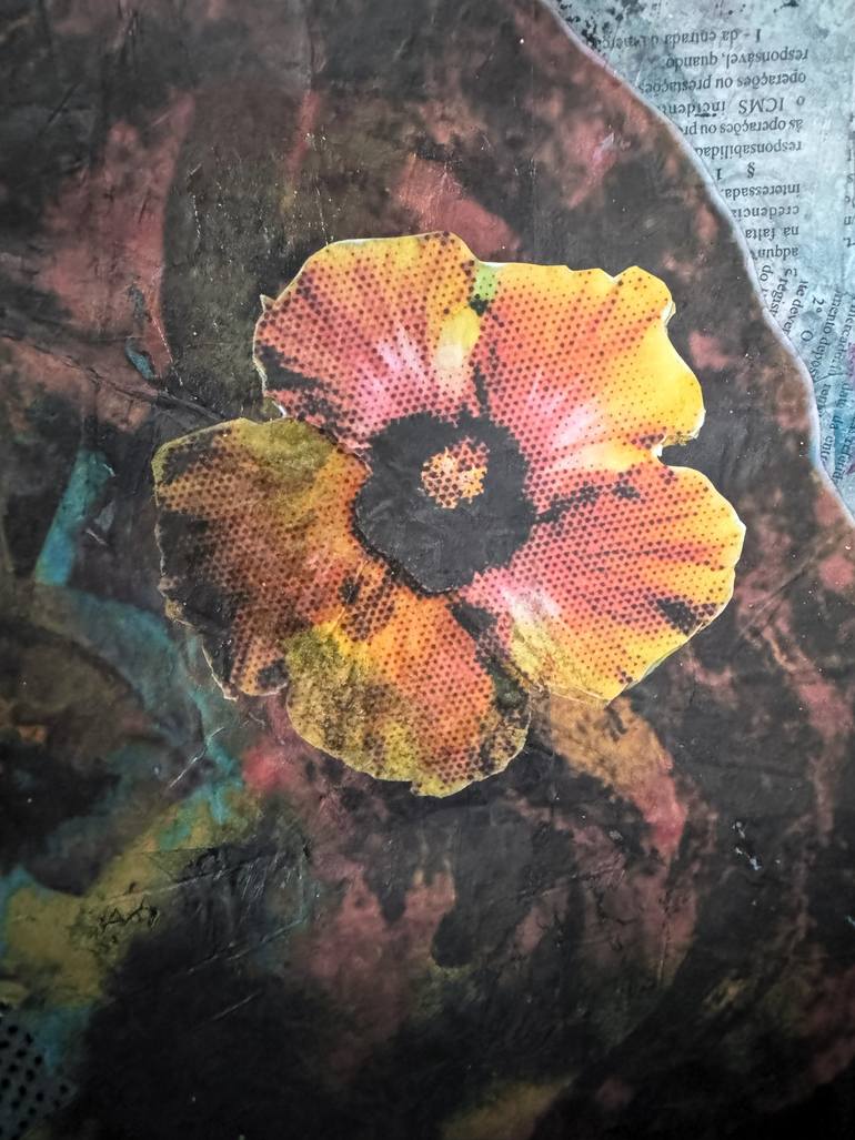 Original Abstract Expressionism Women Collage by Cicero Spin