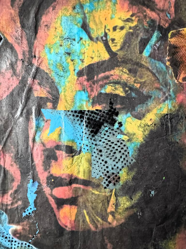 Original Abstract Expressionism Women Collage by Cicero Spin