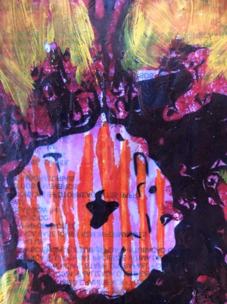 Original Pop Art Floral Painting by Cicero Spin