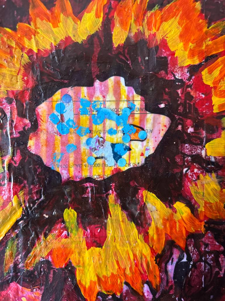 Original Pop Art Floral Painting by Cicero Spin