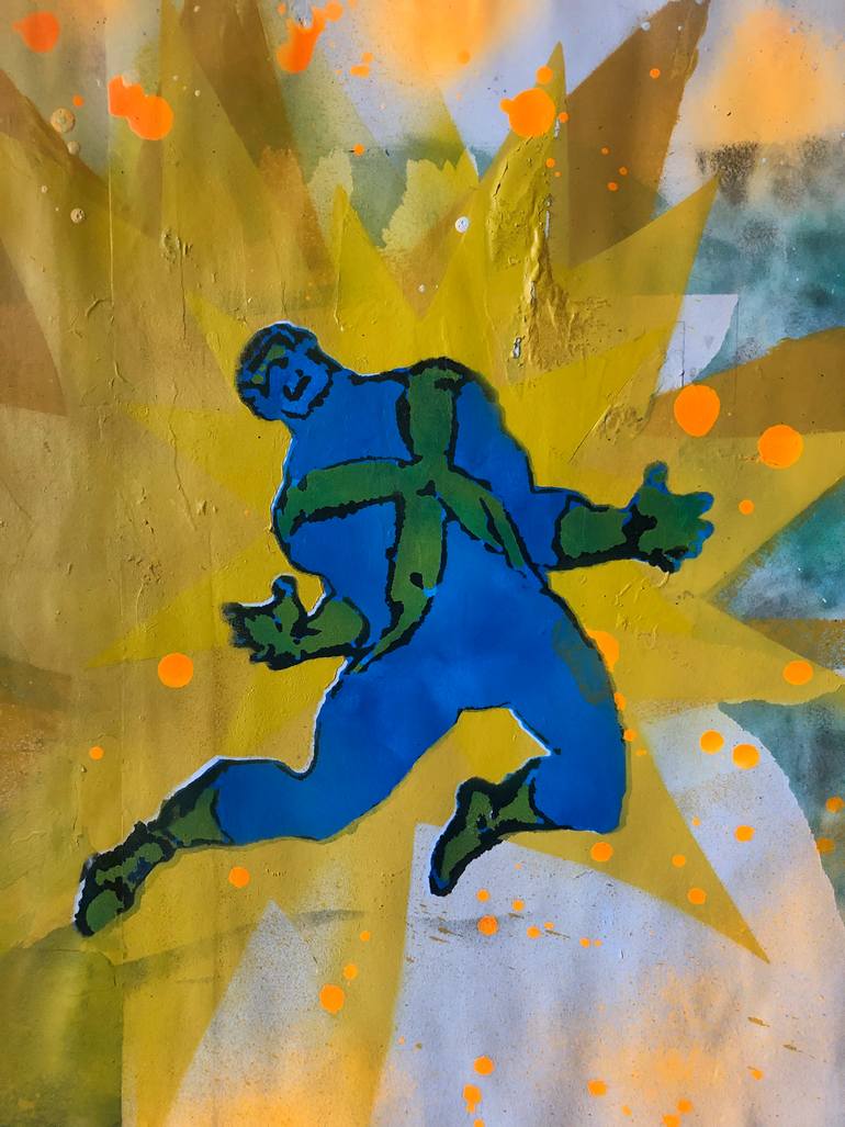 Original Figurative Comics Painting by Cicero Spin