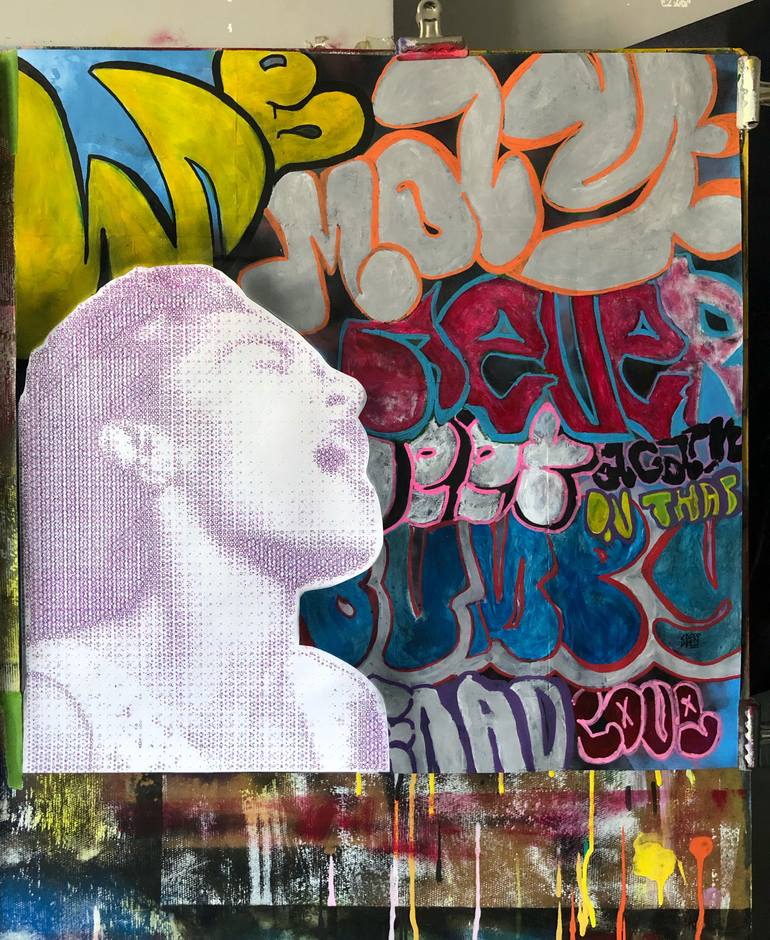 Original Street Art Graffiti Painting by Cicero Spin