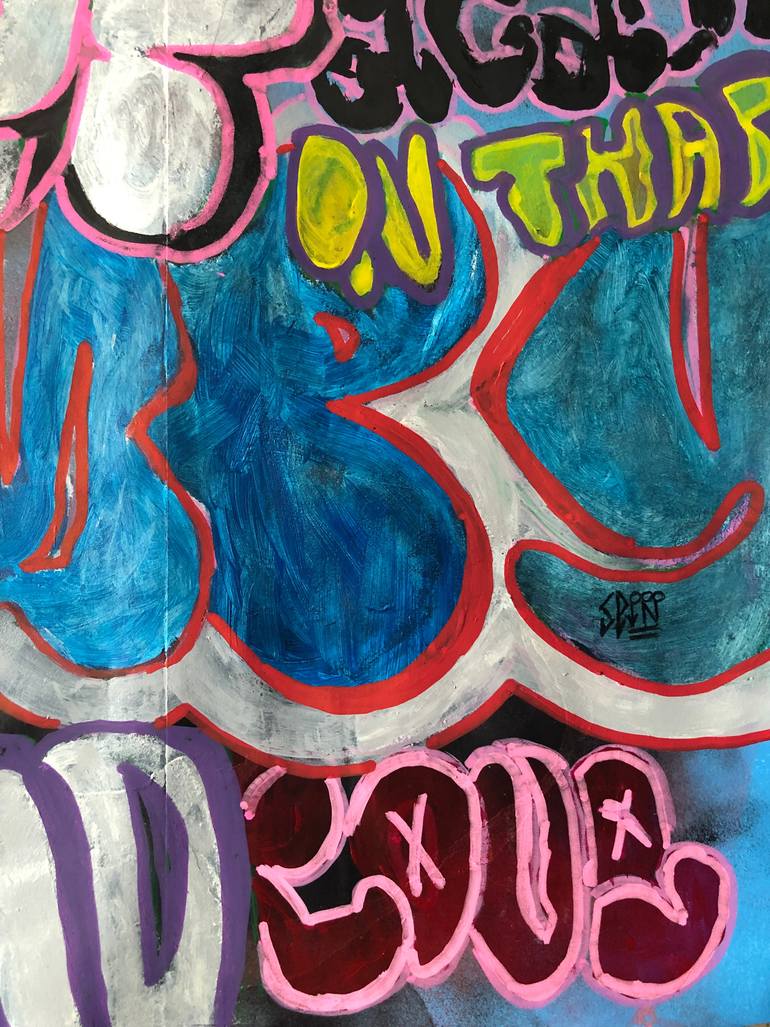 Original Street Art Graffiti Painting by Cicero Spin