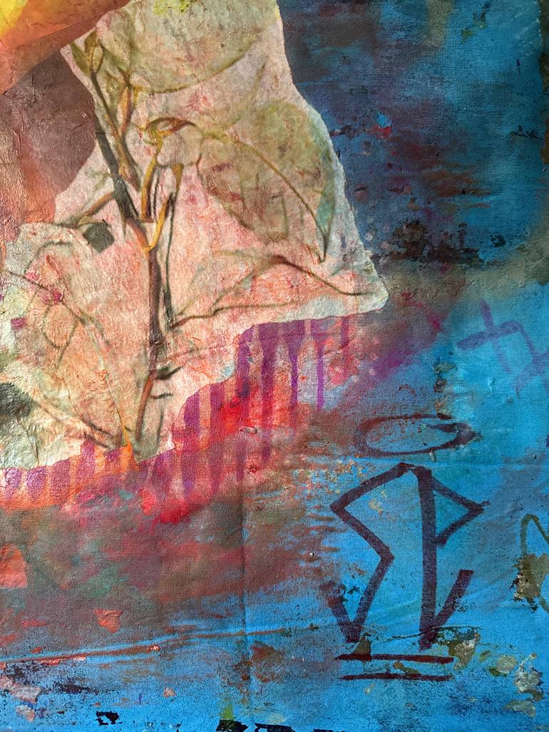 Original Street Art Floral Painting by Cicero Spin