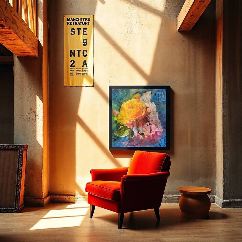 Original Street Art Floral Painting by Cicero Spin