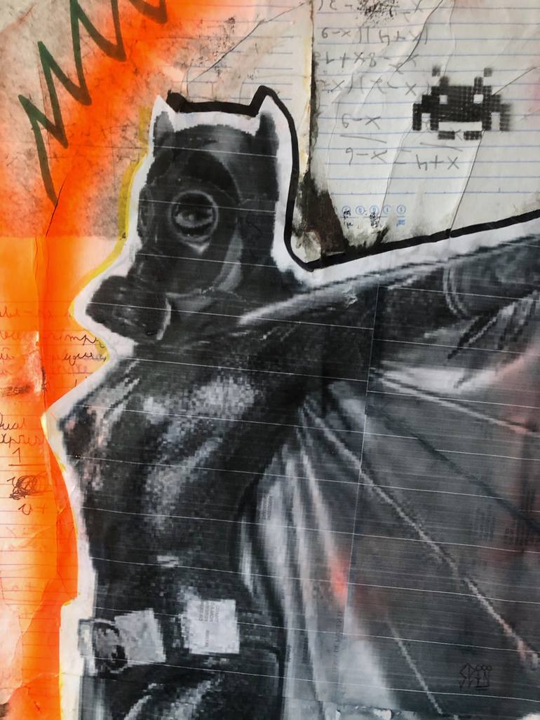 Original Street Art Pop Culture/Celebrity Collage by Cicero Spin