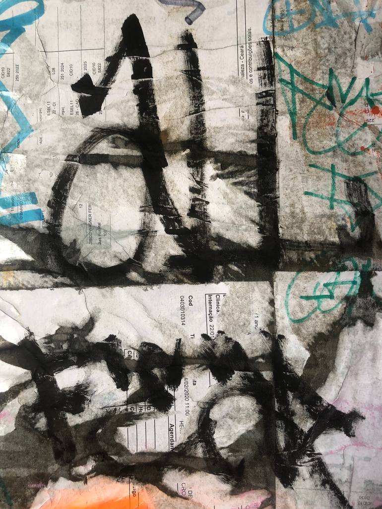 Original Street Art Graffiti Collage by Cicero Spin