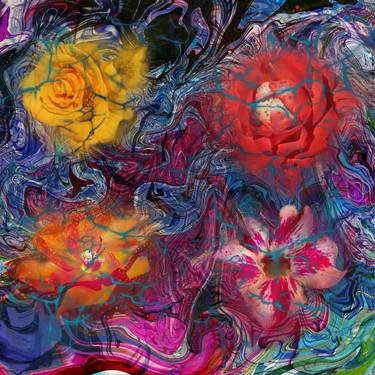 Print of Abstract Expressionism Botanic Mixed Media by Cicero Spin