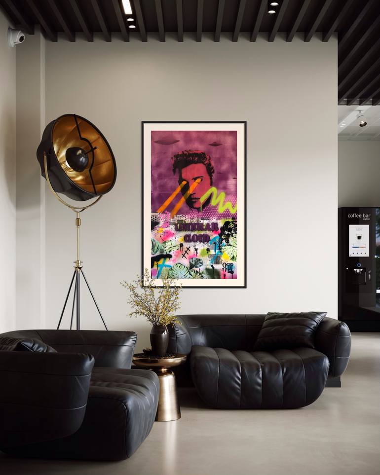 Original Dada Pop Culture/Celebrity Painting by Cicero Spin