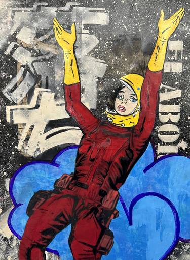 Original Street Art Comics Paintings by Cicero Spin