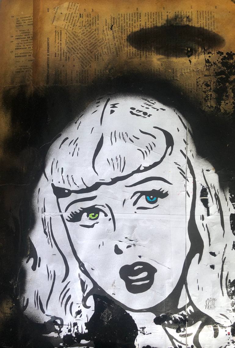 Original Pop Art Aerial Collage by Cicero Spin