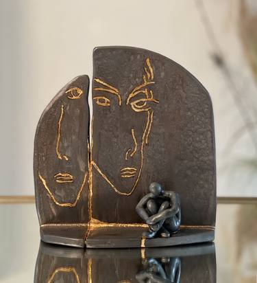 Original Figurative Love Sculpture by Maya Alsayed