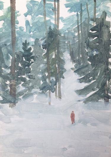 Print of Conceptual Landscape Paintings by Monika Ivaskaite
