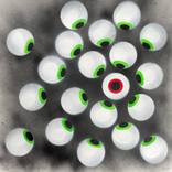 Ju-Ju Eyeballs (red eye) by Dex X