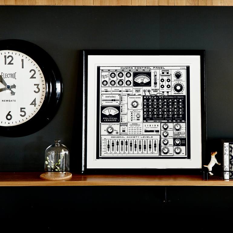 Original Black & White Typography Digital by Dex X