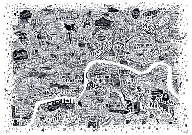 London Film Map (White, A2) - Limited Edition of 50 thumb