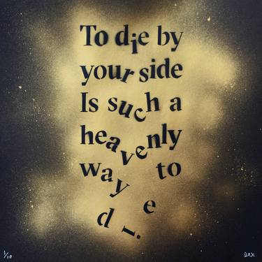 There Is A Light That Never Goes Out (Gold Stencil) - Limited Edition of 10 thumb