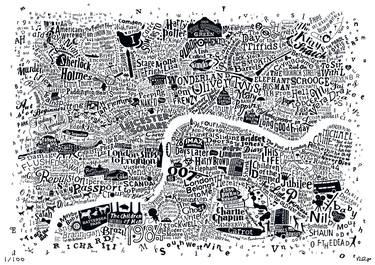 Central London Film Map - Limited Edition of 100 thumb