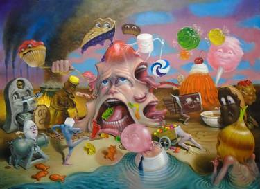 Print of Surrealism Popular culture Paintings by Stephen Gibb