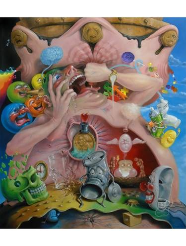 Print of Surrealism Popular culture Paintings by Stephen Gibb