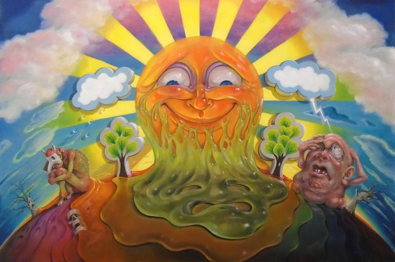 Print of Surrealism Popular culture Paintings by Stephen Gibb