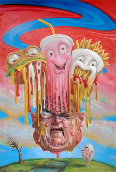 Print of Surrealism Popular culture Paintings by Stephen Gibb
