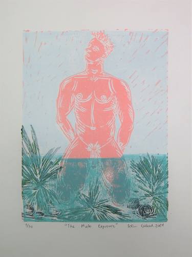 Print of Men Printmaking by Selin Göksel