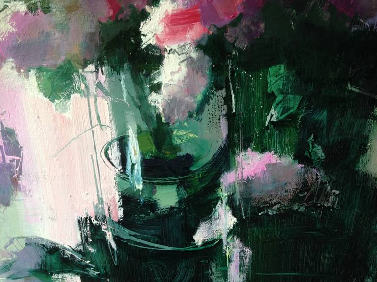 Original Abstract Expressionism Floral Painting by Ihor Yuryev