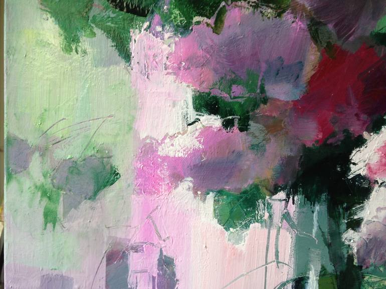 Original Abstract Expressionism Floral Painting by Ihor Yuryev