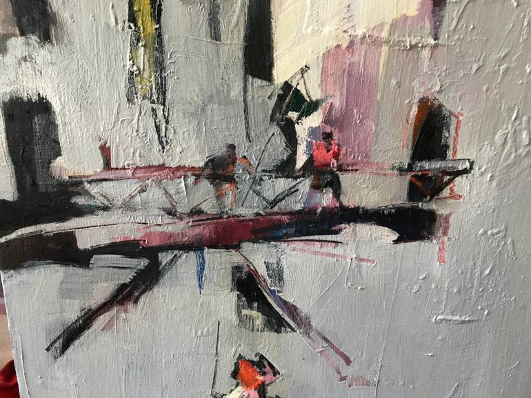 Original Abstract Expressionism Architecture Painting by Ihor Yuryev