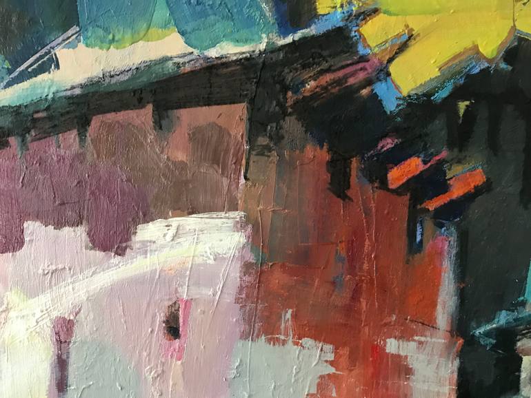 Original Abstract Expressionism Architecture Painting by Ihor Yuryev