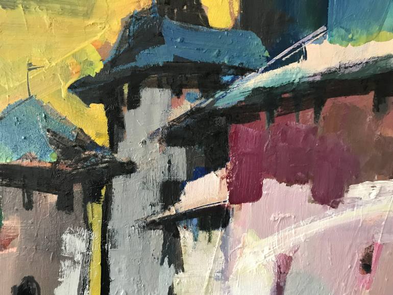 Original Abstract Expressionism Architecture Painting by Ihor Yuryev