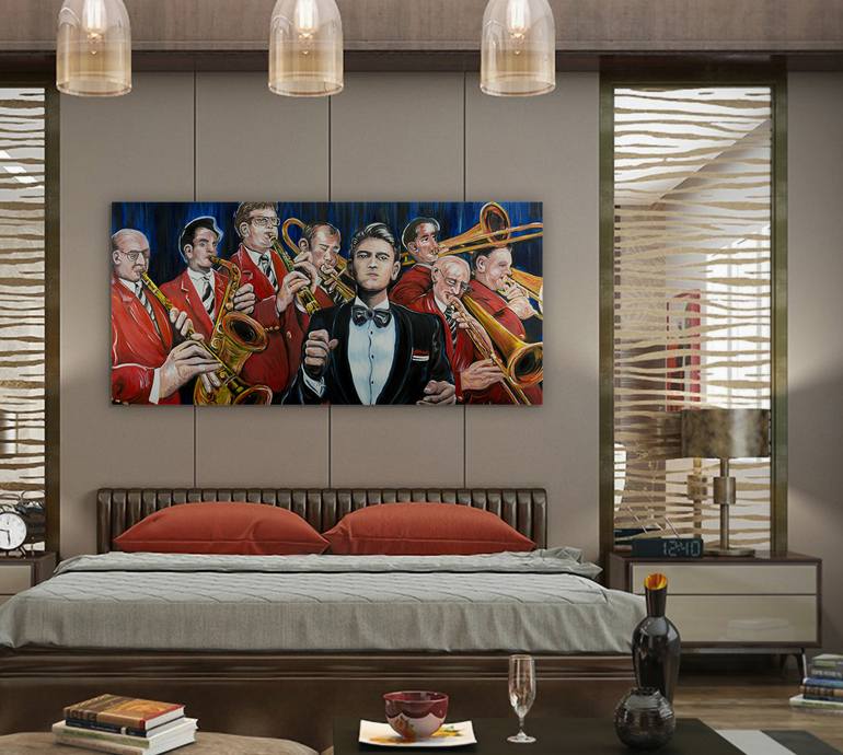 Original Figurative Music Painting by Doug Larue