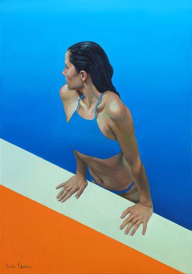 Original Figurative Beach Paintings by Sasha Sokolova