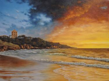 Print of Fine Art Seascape Paintings by Angelo Marcello Corigliano