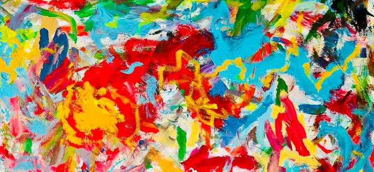 Original Abstract Expressionism Abstract Painting by Diaa Bekheet