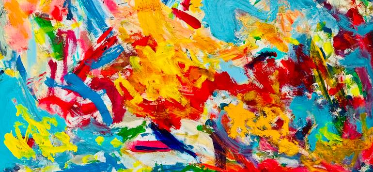 Original Abstract Expressionism Abstract Painting by Diaa Bekheet