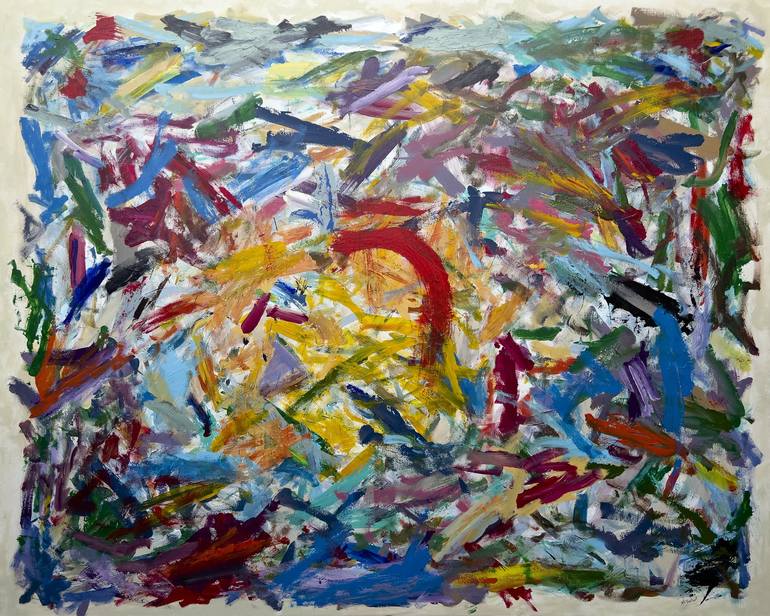 Original Abstract Expressionism Abstract Painting by Diaa Bekheet