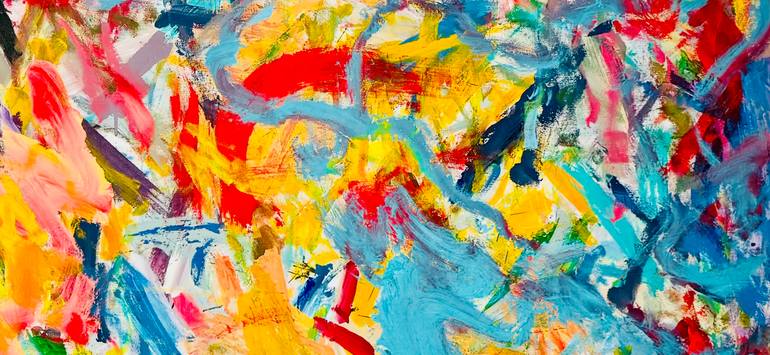 Original Abstract Expressionism Abstract Painting by Diaa Bekheet