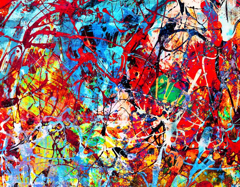 Original Abstract Expressionism Abstract Painting by Diaa Bekheet