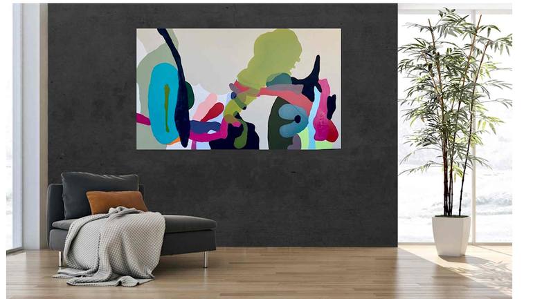 Original Abstract Expressionism Abstract Painting by Julie Dailey