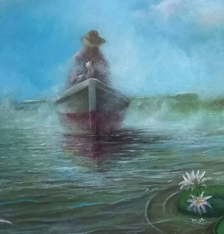 Original Figurative Boat Painting by Xanx Alv