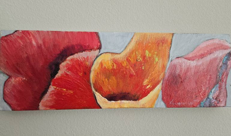 Original Art Deco Floral Painting by Kyungsoo Lee