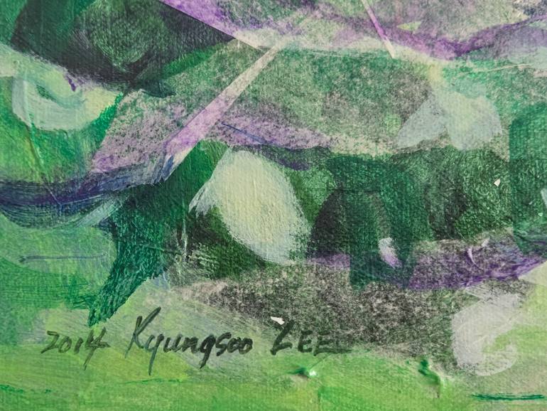 Original Abstract Expressionism Nature Painting by Kyungsoo Lee