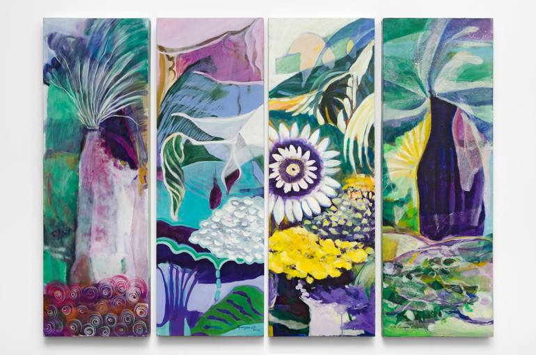 Original Abstract Expressionism Nature Painting by Kyungsoo Lee